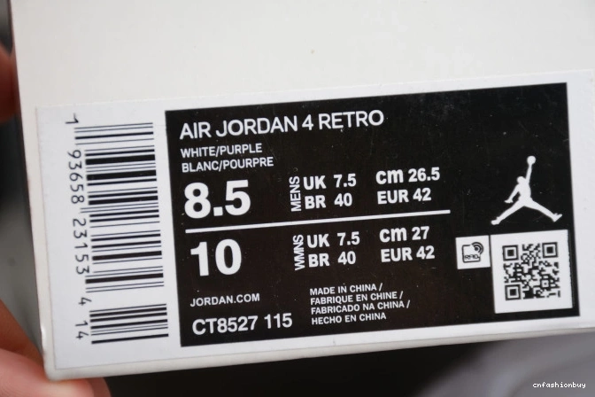 CT8527-115 4 Court Jordan Air Purple 0920